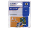 Epson T048C40 Triple Pack - Black, Cyan, Magenta